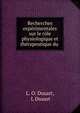 Recherches experimentales sur le role physiologique et therapeutique du ., L. O. Dusart, L Dusart 