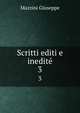 Scritti editi e inedit. 3, Mazzini Giuseppe 