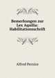 Bemerkungen zur Lex Aquilia: Habilitationsschrift, Alfred Pernice 