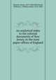 An analytical index to the colonial documents of New Jersey, in the state paper offices of England, Stevens, Henry, 1819-1886,Whitehead, William A. (William Adee), 1810-1884 