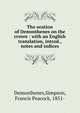 The oration of Demosthenes on the crown : with an English translation, introd., notes and indices, Demosthenes,Simpson, Francis Peacock, 1851- 