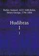 Hudibras. 1, Butler, Samuel, 1612-1680,Bohn, Henry George, 1796-1884 