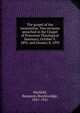 The gospel of the incarnation. Two sermons preached in the Chapel of Princeton Theological Seminary, October 9, 1892, and January 8, 1893, Warfield, Benjamin Breckinridge, 1851-1921 