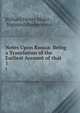 Notes Upon Russia: Being a Translation of the Earliest Account of that .. 1, Richard Henry Major , Sigmund Herberstein 