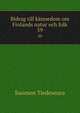 Bidrag till knnedom om Finlands natur och folk. 59, Suomen Tiedeseura 