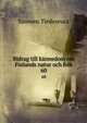 Bidrag till knnedom om Finlands natur och folk. 60, Suomen Tiedeseura 