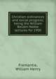 Christian ordinances and social progress; being the William Belden Noble lectures for 1900, Fremantie, William Henry 