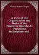 A View of the Organization and Order of the Primitive Church: As Presented in Scripture and ., Alonzo Bowen Chapin 