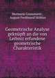 Geometrische Analyse geknupft an die von Leibniz erfundene geometrische Charakteristik., Hermann Grassmann , August Ferdinand M?bius 