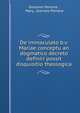 De immaculato b.v. Mariae conceptu an dogmatico decreto definiri possit disquisitio theologica, Giovanni Perrone , Mary, Joannes Perrone 