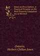 Jones on Prescription: A Practical Treatise on the Real Property Limitation Act of Revised ., Ontario, Herbert Chilion Jones 