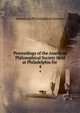 Proceedings of the American Philosophical Society Held at Philadelphia for .. 4, American Philosophical Society 