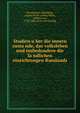 Studien u?ber die innern zusta?nde, das volksleben und insbedondere die la?ndlichen einrichtungen Russlands, Haxthausen-Abbenburg, August Franz Ludwig Maria, freiherr von, 1792-1866. [from old catalog] 