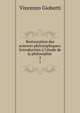 Restauration des sciences philosophiques: Introduction ? l'?tude de la philosophie ., Vincenzo Gioberti 