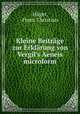 Kleine Beitr?ge zur Erkl?rung von Vergil's Aeneis microform, H?ger, Franz Christian 