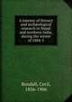 A journey of literary and arch?ological research in Nepal and northern India, during the winter of 1884-5, Bendall, Cecil, 1856-1906 