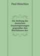 Die Stellung der deutschen Staatsregierungen gegenuber den Beschlussen des ., Paul Hinschius 