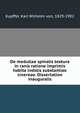 De medullae spinalis textura in ranis ratione imprimis habita indolis substantiae cinereae. Dissertation inauguralis, Kupffer, Karl Wilhelm von, 1829-1902 