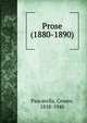 Prose (1880-1890), Pascarella, Cesare, 1858-1940 