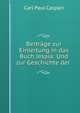 Beitrage zur Einleitung in das Buch Jesaia: Und zur Geschichte der ., Carl Paul Caspari 