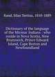 Dictionary of the language of the Micmac Indians : who reside in Nova Scotia, New Brunswick, Prince Edward Island, Cape Breton and Newfoundland, Rand, Silas Tertius, 1810-1889 