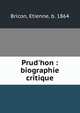 Prud'hon : biographie critique, Bricon, Etienne, b. 1864 