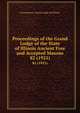 Proceedings of the Grand Lodge of the State of Illinois Ancient Free and Accepted Masons. 82 (1921), Freemasons. Grand Lodge of Illinois 