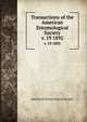 Transactions of the American Entomological Society. v. 19 1892, American Entomological Society 
