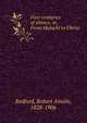 Four centuries of silence, or, From Malachi to Christ, Redford, Robert Ainslie, 1828-1906 