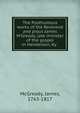 The Posthumous works of the Reverend and pious James M'Gready, late minister of the gospel in Henderson, Ky. ., McGready, James, 1763-1817 