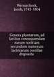 Genera plantarum, ad facilius consequendam earum notitiam secundum numerum laciniarum corollae disposita, Wernischeck, Jacob, 1743-1804 
