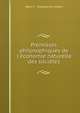 Pr?misses philosophiques de l'?conomie naturelle des soci?t?s, Matvi?e?? Stepanovich Volkov 