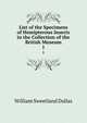 List of the Specimens of Hemipterous Insects in the Collection of the British Museum. 1, William Sweetland Dallas 