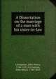 A Dissertation on the marriage of a man with his sister-in-law, Livingston, John Henry, 1746-1825,Livingston, John Henry, 1746-1825 