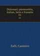 Disionari; piemontis, italian, latin e fransis. 01, Zalli, Casimiro 