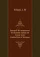 Recueil de sentences et dictons usites en Corse avec traduction et lexique, Filippi, J. M 