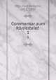 Commentar zum Rmerbrief . 1, Otto, Carl Wilhelm, 1812-1890 