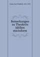 Bemerkungen zu Theokrits Idyllen microform, Ameis, Karl Friedrich, 1811-1870 