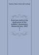 Exercises held at the dedication of the soldiers' monument, Memorial day, 1882, Easton, Mass. [from old catalog] 