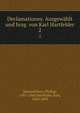Declamationes. Ausgewhlt und hrsg. von Karl Hartfelder. 2, Melanchthon, Philipp, 1497-1560,Hartfelder, Karl, 1848-1893 