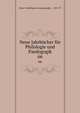 Neue Jahrbcher fr Philologie und Paedogogik. 66, Neue # philologie und paedagogik ... 1831-97 