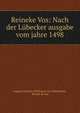 Reineke Vos: Nach der Lubecker ausgabe vom jahre 1498, August Heinrich Hoffmann von Fallersleben, Reinke de Vos 