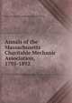 Annals of the Massachusetts Charitable Mechanic Association, 1795-1892, Massachusetts Charitable Mechanic Association 