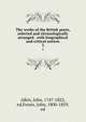 The works of the British poets, selected and chronologically arranged . with biographical and critical notices. 3, Aikin, John, 1747-1822, ed,Frosts, John, 1800-1859, ed 
