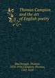 Thomas Campion and the art of English poetry, MacDonagh, Thomas, 1878-1916,Campion, Thomas, 1567-1620 