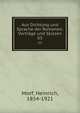 Aus Dichtung und Sprache der Romanen; Vortrge und Skizzen. 03, Morf, Heinrich, 1854-1921 