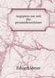 Aegypten zur zeit der pyramidenerbauer, Eduard Meyer 