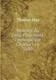Histoire du Long-Parlement, convoque par Charles I en 1640, Thomas May 