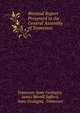 Biennial Report Presented to the . General Assembly of Tennessee, Tennessee State Geologist, James Merrill Safford, State Geologist, Tennessee 