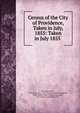 Census of the City of Providence, Taken in July, 1855: Taken in July 1855 ., Providence (R.I .), Providence (R.I .). City Council. Census Committee, Edwin Miller Snow, Census Committee , City Council , Providence (R.I.) 